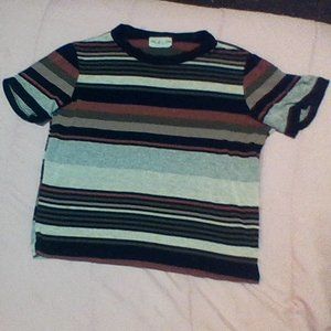 Striped different colored t-shirt